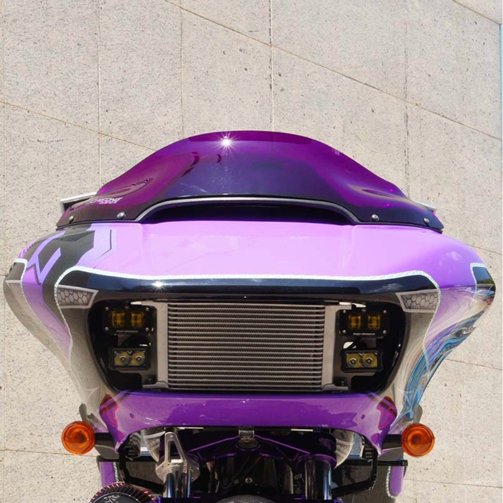 Road glide radiator kit