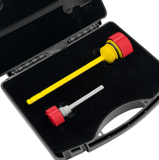 Performance Magnetic Dipstick Kit for Harley-Davidson M8 (2017-2025) - Knurled Red
