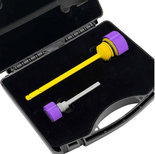 Performance Magnetic Dipstick Kit for Harley-Davidson M8 (2017-2025) - Knurled Purple