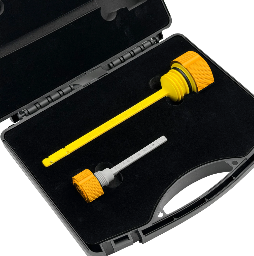 Performance Magnetic Dipstick Kit for Harley-Davidson M8 (2017-2025) - Knurled Gold