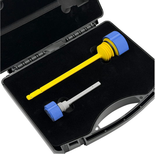 Performance Magnetic Dipstick Kit for Harley-Davidson M8 (2017-2025) - Knurled Blue
