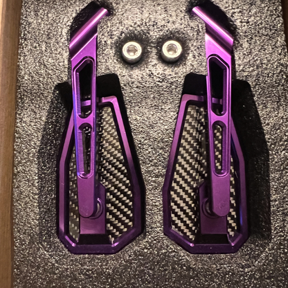 Carbon mirror PURPLE TWILL