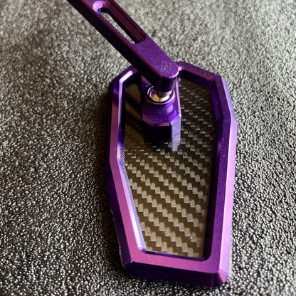 Carbon mirror PURPLE TWILL