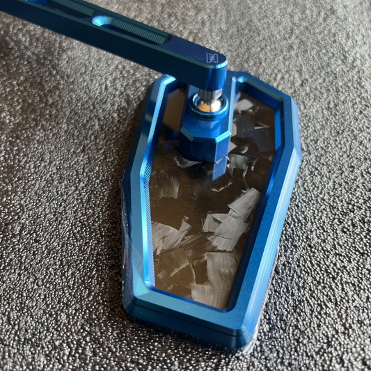 Carbon mirror BLUE FORGED