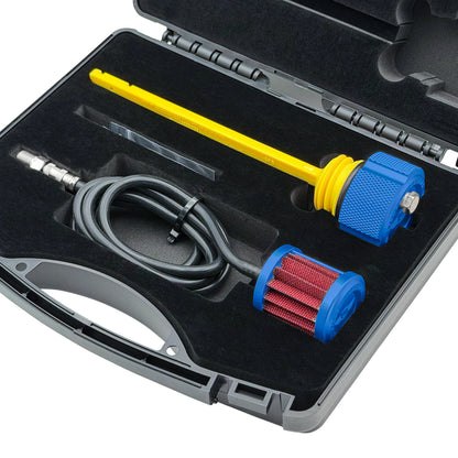 Performance Vented Dipstick for Harley-Davidson Touring M8 (2017-2026) - Knurled Blue