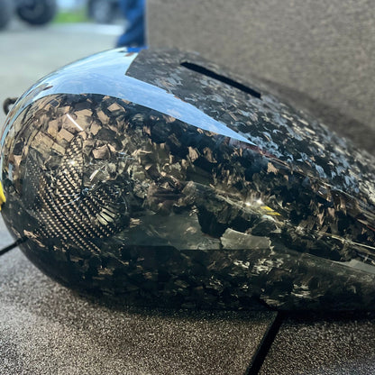 Softail Carbon tank skin