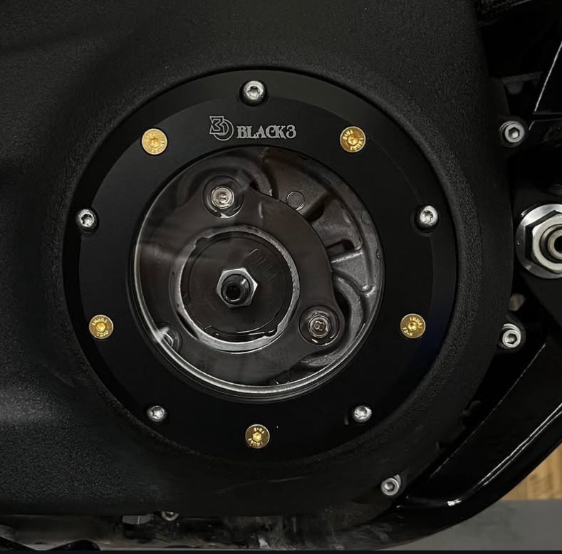 Clear Derby cover  for Softail 2020+