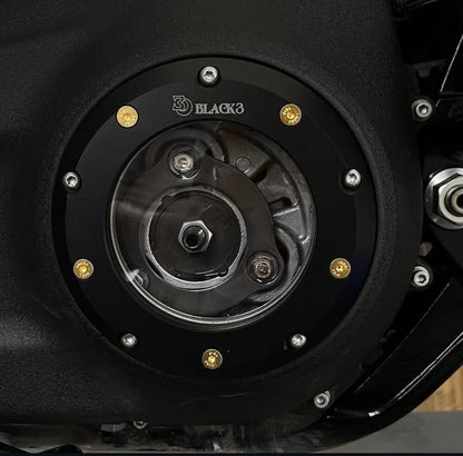 Clear Derby cover  for Softail 2020+