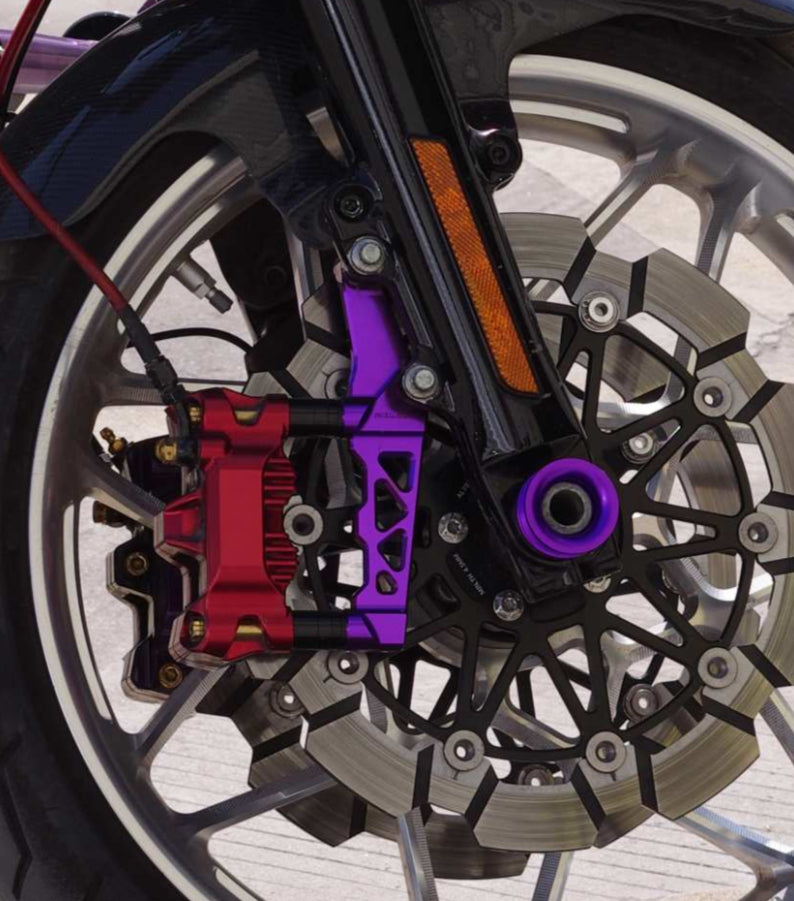 Front axial to radial caliper mount