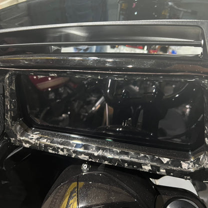 Carbon Display Cover & Pocket covers SET for inner fairing  Road Glide 2024 Up