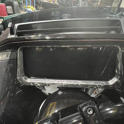 Carbon Display Cover & Pocket covers SET for inner fairing  Road Glide 2024 Up