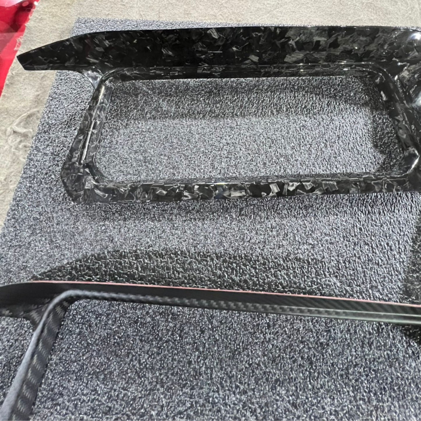 Carbon Display Cover & Pocket covers SET for inner fairing  Road Glide 2024 Up