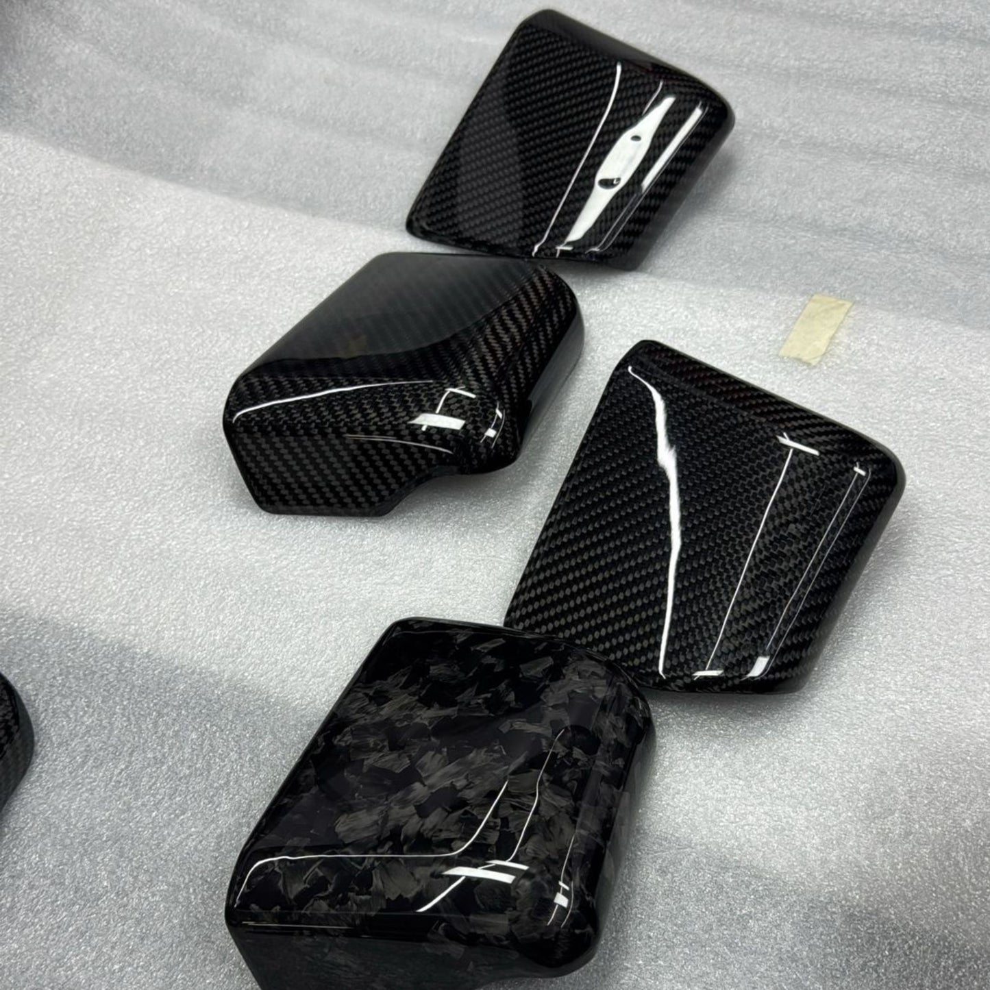 Carbon Display Cover & Pocket covers SET for inner fairing  Road Glide 2024 Up