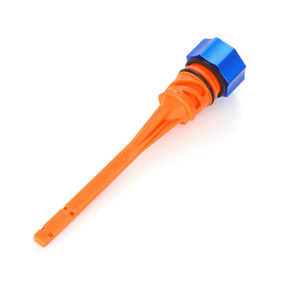 Performance Magnetic Dipstick for Harley-Davidson M8 Softail (2018-2026) - Curved Blue