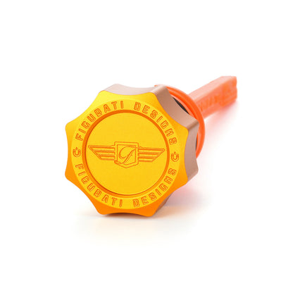 Performance Magnetic Dipstick for Harley-Davidson M8 Softail (2018-2026) - Curved Gold