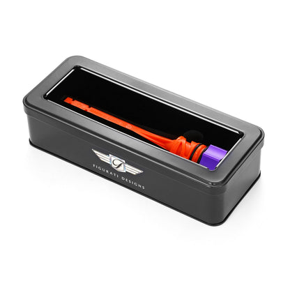 Performance Magnetic Dipstick for Harley-Davidson M8 Softail (2018-2026) - Curved Purple
