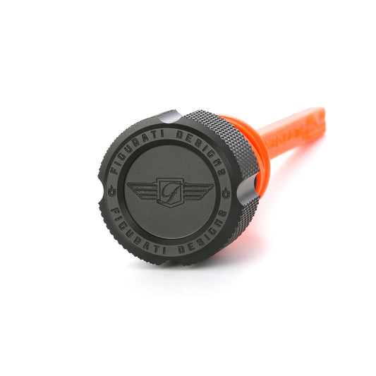 Performance Magnetic Dipstick for Harley-Davidson M8 Softail (2018-2026) - Knurled Black