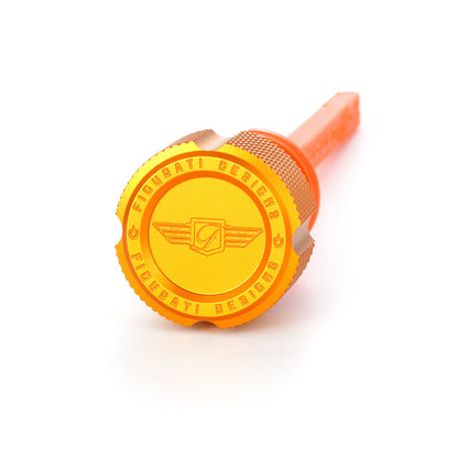Performance Magnetic Dipstick for Harley-Davidson M8 Softail (2018-2026) - Knurled Gold