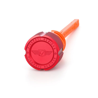 Performance Magnetic Dipstick for Harley-Davidson M8 Softail (2018-2026) - Knurled Red