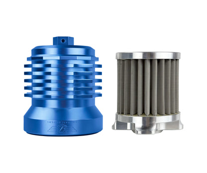 Performance Magnetic Oil Filter  BLUE