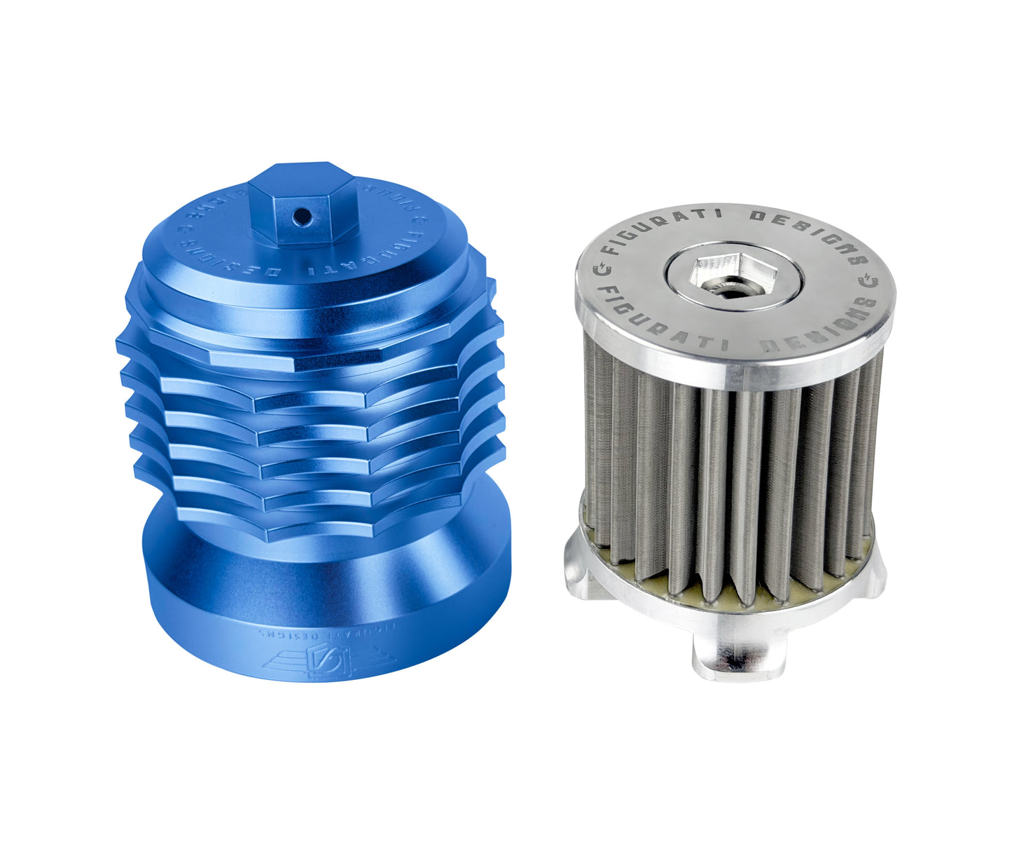 Performance Magnetic Oil Filter  BLUE