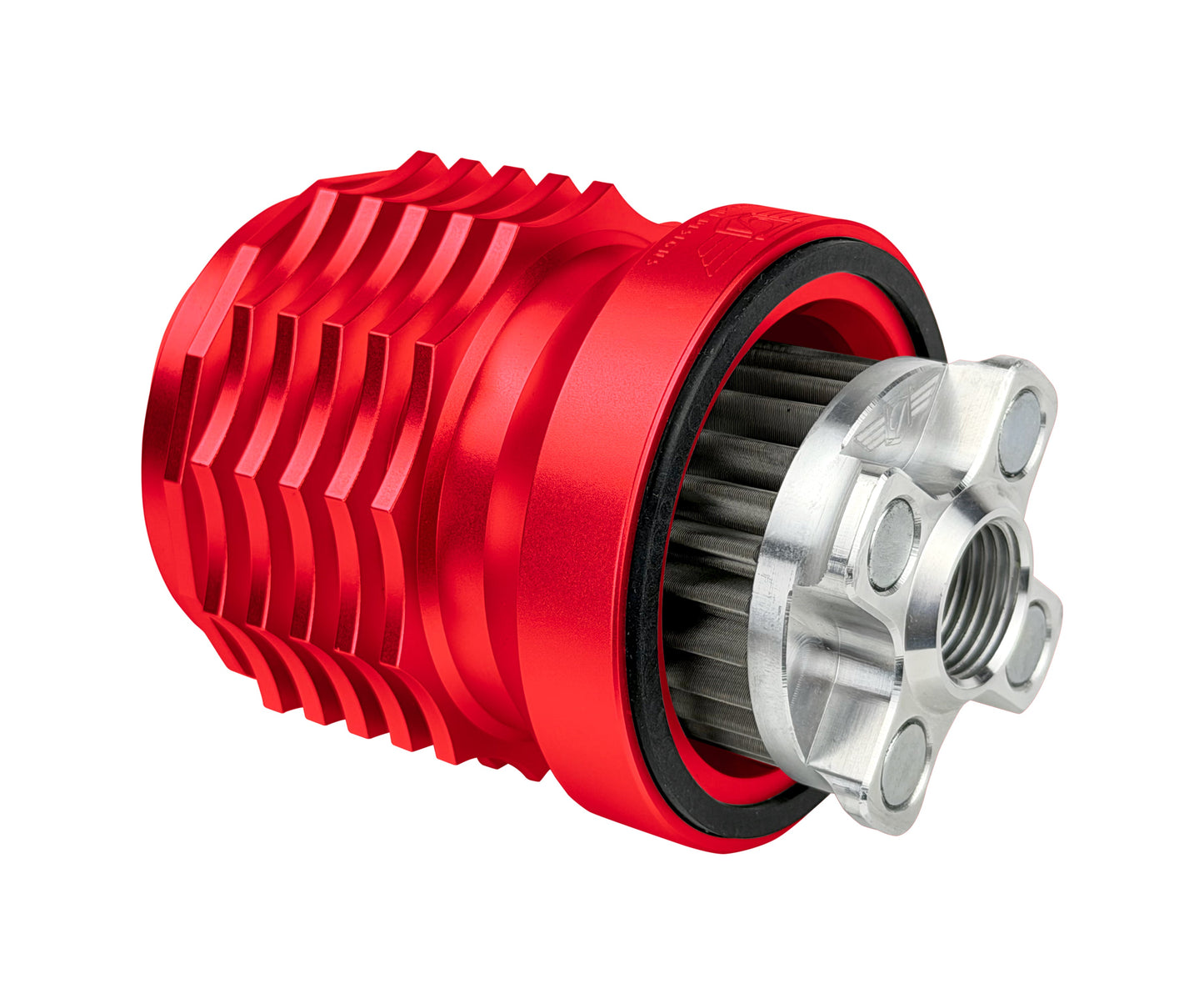 Performance Magnetic Oil Filter  RED