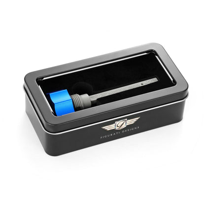 Performance Magnetic Transmission Dipstick for Harley-Davidson M8 (2017-2026) - Curved Blue