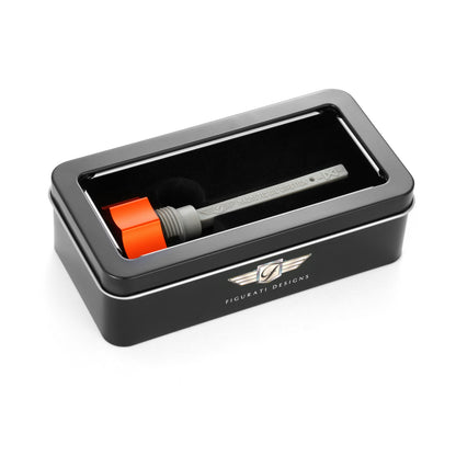 Performance Magnetic Transmission Dipstick for Harley-Davidson M8 (2017-2026) - Curved Orange