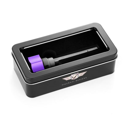 Performance Magnetic Transmission Dipstick for Harley-Davidson M8 (2017-2026) - Curved Purple
