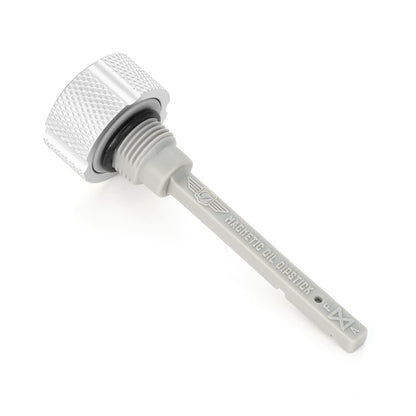 Performance Magnetic Transmission Dipstick for Harley-Davidson M8 (2017-2026) - Knurled Raw Silver