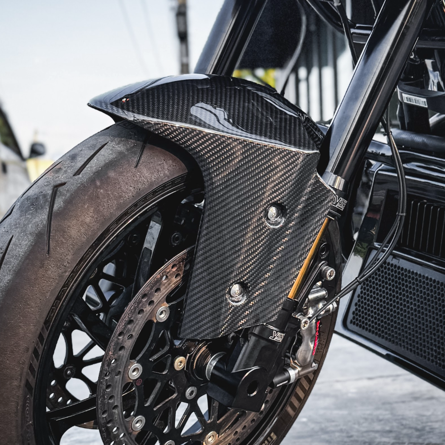Upper Carbon Racer Front Fender