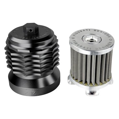 Performance Magnetic Oil Filter for Harley-Davidson (1984-2026) - Black