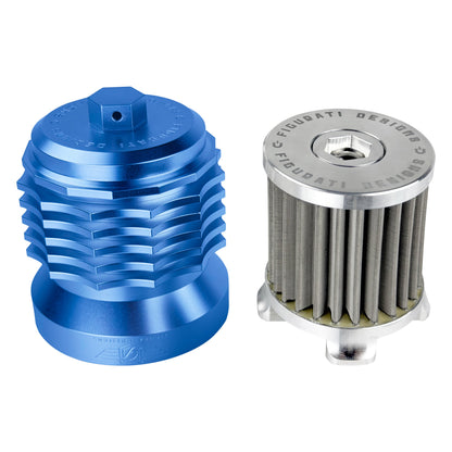 Performance Magnetic Oil Filter for Harley-Davidson (1984-2026) - Blue