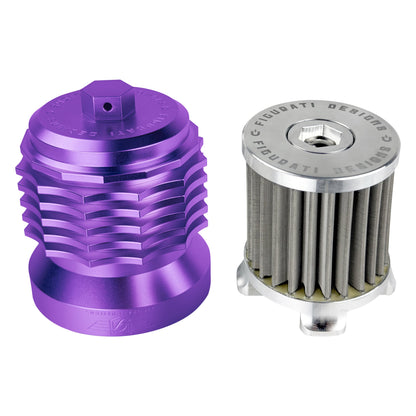 Performance Magnetic Oil Filter for Harley-Davidson Pan America - Purple